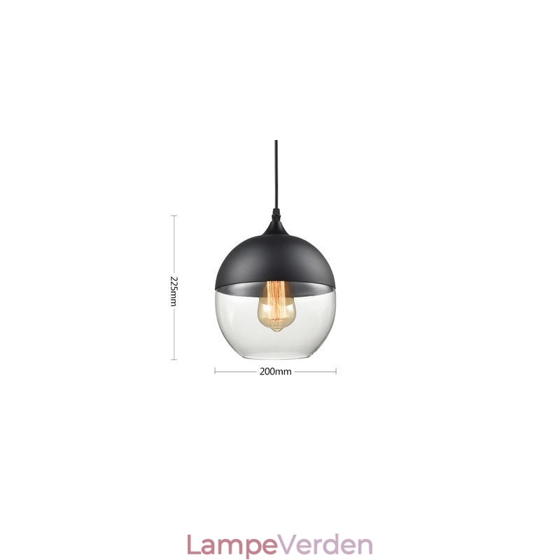 Nordic Creative Stair Shop's Art Smedejernsglas lysekronelampe
