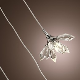 Moderne moderne krystal mini stil krom metal pendel