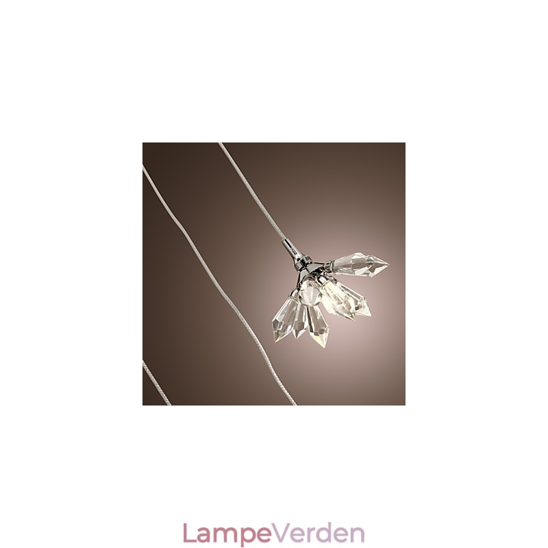 Moderne moderne krystal mini stil krom metal pendel