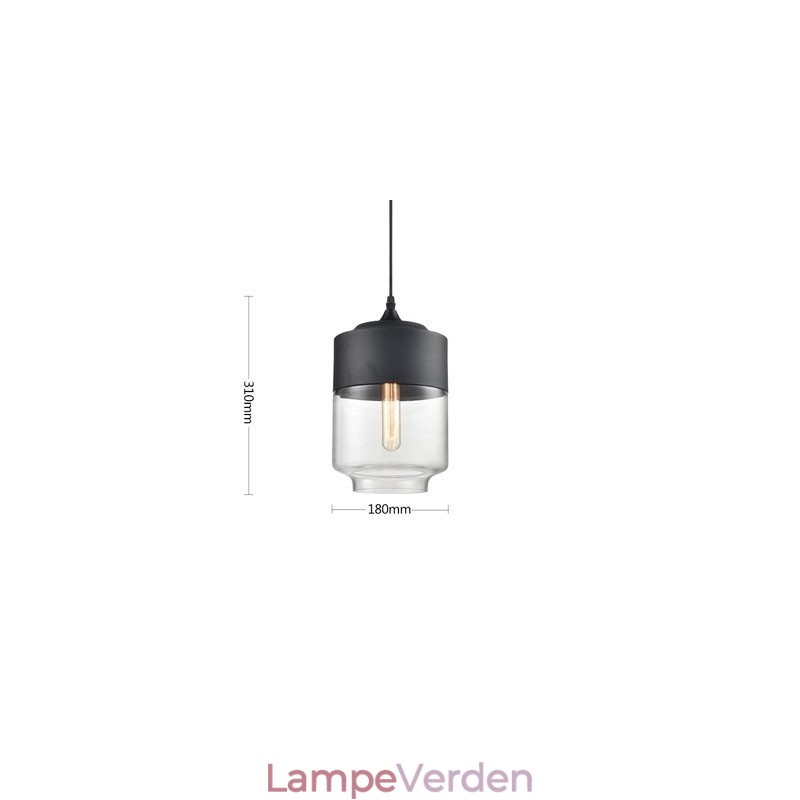 Nordic Creative Stair Shop's Art Smedejernsglas lysekronelampe