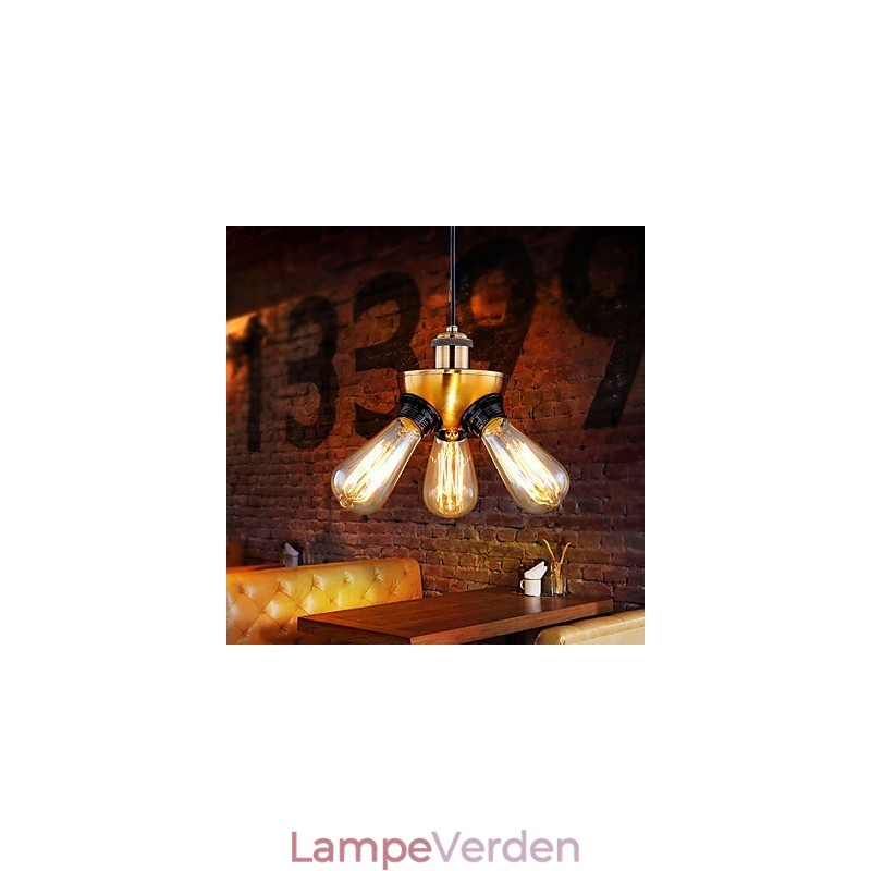 American Country Industrial Copper Head Three Feet Droplight Lampe