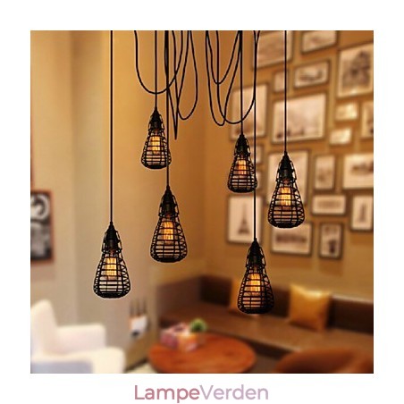 American Industrial Creative Restoring Ancient Ways Smedejernsbur Single Head Droplight Lampe