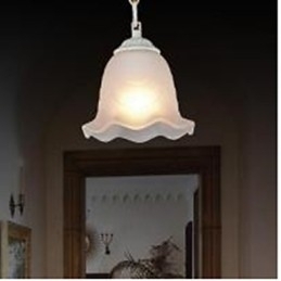 Traditionel klassisk vintage retro maleri pendellampe i metal
