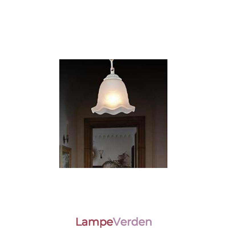 Traditionel klassisk vintage retro maleri pendellampe i metal