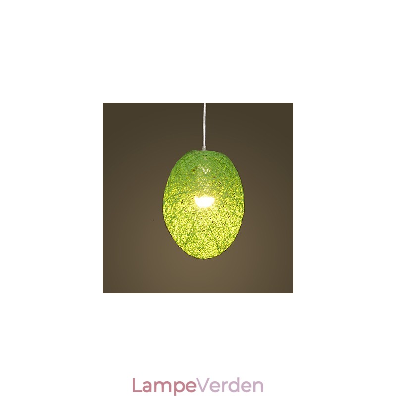 Moderne landdistrikter Cany Art Vævet Rattan Single Head Droplight Lampe