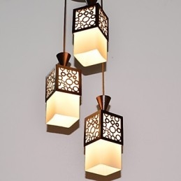 American Country Woodiness Droplight Lampe Lys