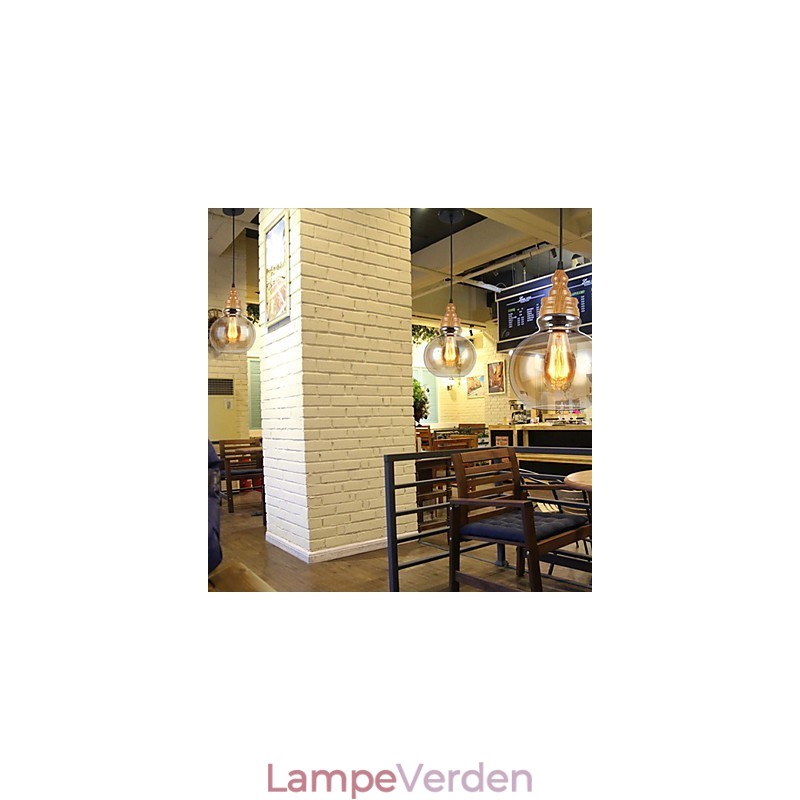 Northern American Creative Wood Grain Crystal Lamp Restoring Ancient Ways Lamp Light