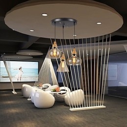 Northern American Creative Wood Grain Crystal Lamp Restoring Ancient Ways Lamp Light