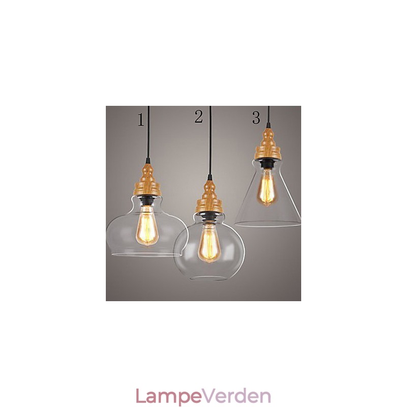 Northern American Creative Wood Grain Crystal Lamp Restoring Ancient Ways Lamp Light