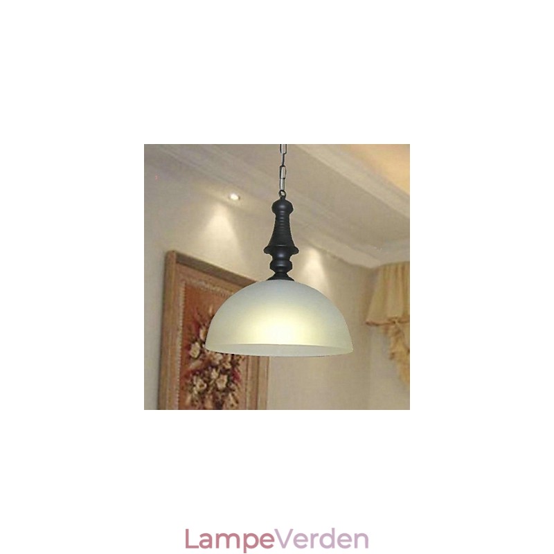 Traditionel klassisk skål mini stil maleri metal pendel lys