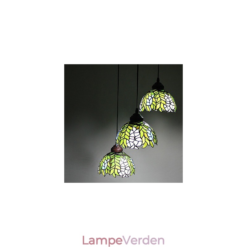 Europæisk landdistrikt kreativ kunst farvet glas lysekrone restaurering af gamle måder lampe lys
