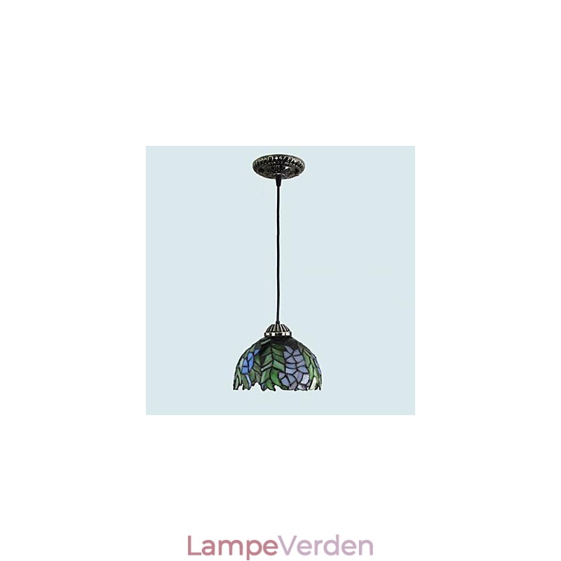 Europæisk landdistrikt kreativ kunst farvet glas lysekrone restaurering af gamle måder lampe lys