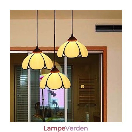 Europæisk landdistrikt kreativ kunst farvet glas lysekrone restaurering af gamle måder lampe lys Europæisk landdistrikt kreativ kunst farvet glas lysekrone restaurering af gamle måder lampe lys