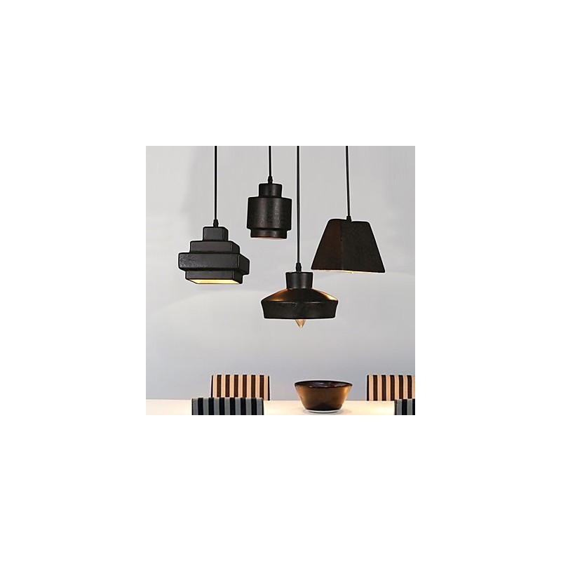 Amerikansk land retro glas lysekrone Rusty siddende droplight