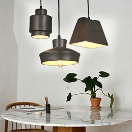 Amerikansk land retro glas lysekrone Rusty siddende droplight