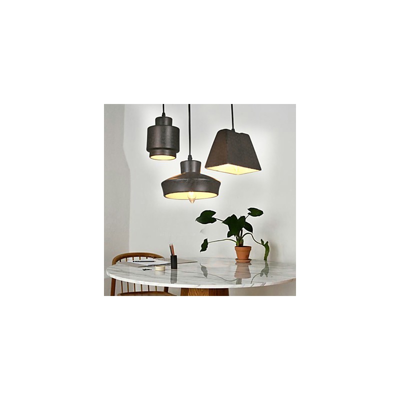 Amerikansk land retro glas lysekrone Rusty siddende droplight