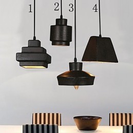Amerikansk land retro glas lysekrone Rusty siddende droplight
