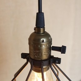 Amerikansk landdistriktsindustri kontraheret Single Head Of Creative Small Hob Iron Chandelier