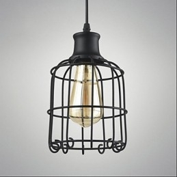 Edison Vintage Light Pendant Lampearmatur Lysekrone Cage Lampeskærm
