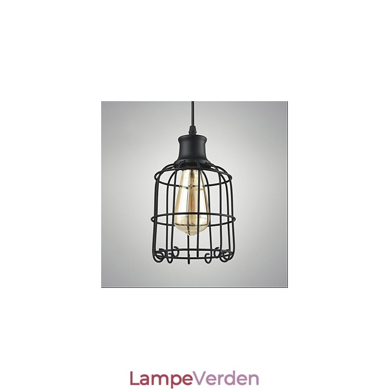 Edison Vintage Light Pendant Lampearmatur Lysekrone Cage Lampeskærm