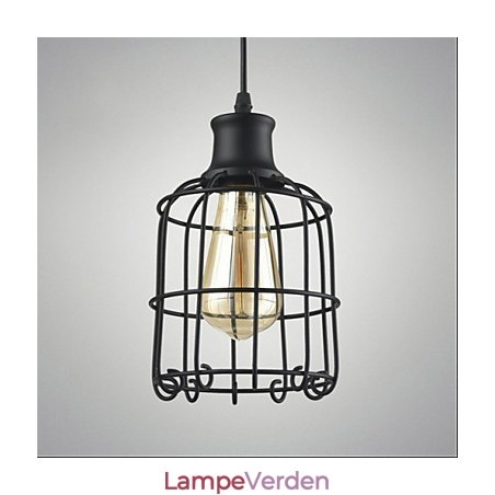 Edison Vintage Light Pendant Lampearmatur Lysekrone Cage Lampeskærm Edison Vintage Light Pendant Lampearmatur Lysekrone Cage Lampeskærm