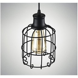 Edison Vintage Light Pendant Lampearmatur Lysekrone Cage Lampeskærm