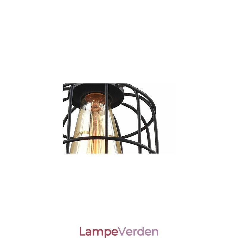 Edison Vintage Light Pendant Lampearmatur Lysekrone Cage Lampeskærm