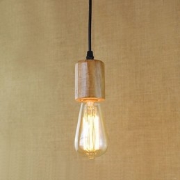 Pendellygter Traditionel Klassisk Vintage Retro Country Garage Træ Bambus