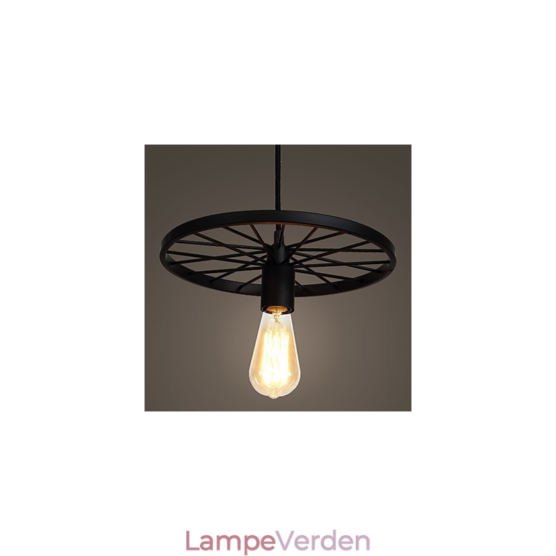 Loft Retro Pendel Lamper Amerikansk land smedejern Lysekrone industriel stil hjul