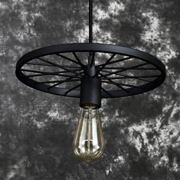 Loft Retro Pendel Lamper Amerikansk land smedejern Lysekrone industriel stil hjul