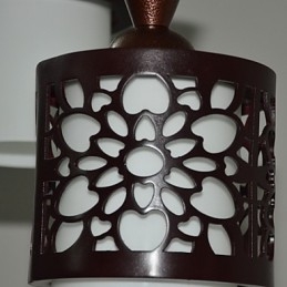 Moderne kinesisk stil Klassisk massivt trætromme Creative Single Head Droplight Lamp Light