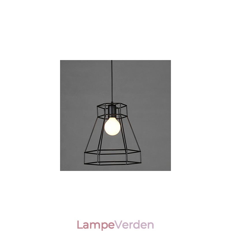 Geometrisk linje diamant smedejern lysekrone pendel lys moderne moderne