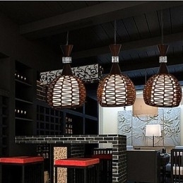 Landdistrikter Cany Art Vævning Klassisk kontraheret Droplight Lampe Lys