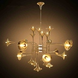 Country Mini Style galvaniseret metal lysekrone
