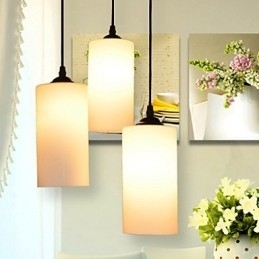Rund lige glas enkelthoved droplight lampe lys