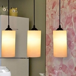 Rund lige glas enkelthoved droplight lampe lys