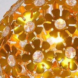 Moderne moderne krystal mini-stil guld metal lysekrone