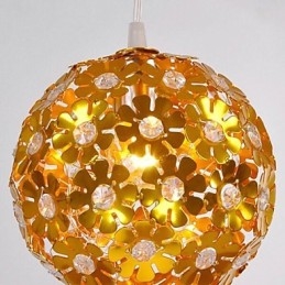 Moderne moderne krystal mini-stil guld metal lysekrone