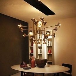 Country Mini Style galvaniseret metal lysekrone