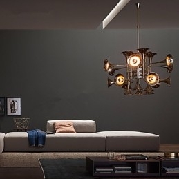 Country Mini Style galvaniseret metal lysekrone
