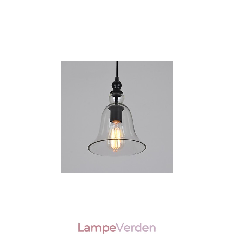 Vintage Industriel Retro Glaslysekrone Kreativ Minimalistisk Sengelampe Klar Farve