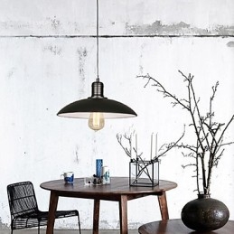 Lamper og lanterner kunst restaurering enkelt hoved smedejern flyvende tallerken Droplight