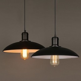 Lamper og lanterner kunst restaurering enkelt hoved smedejern flyvende tallerken Droplight