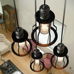Traditionel klassisk vintage mini stil maleri pendel