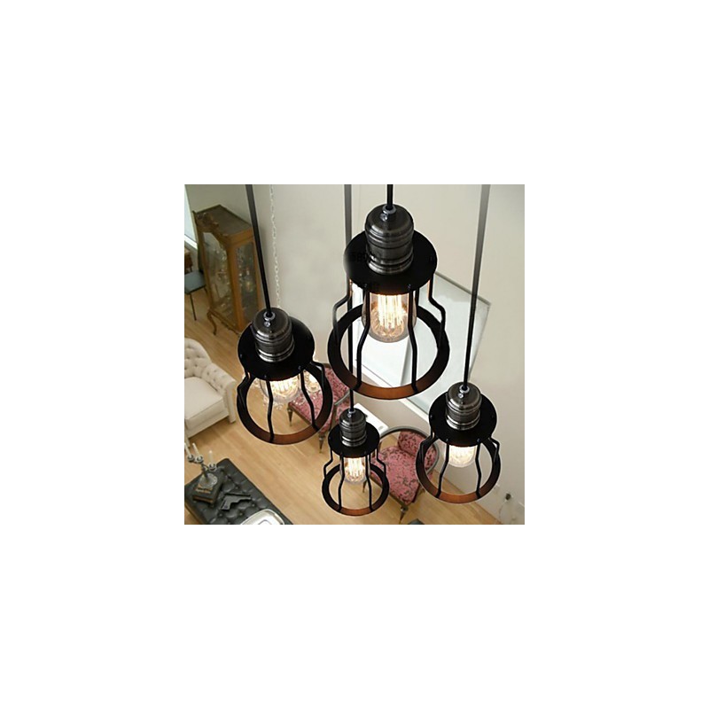 Traditionel klassisk vintage mini stil maleri pendel