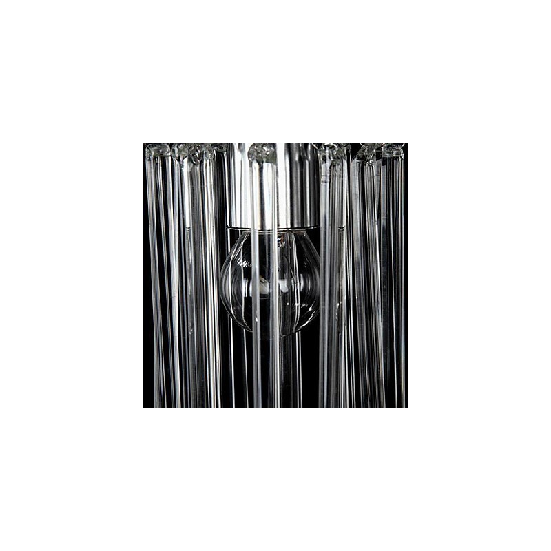 Moderne moderne Crystal Chrom Metal Pendellampe