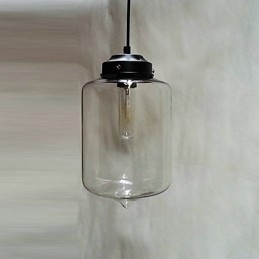 Flaskedesign vedhæng 1 lys minimalistisk jernmaleri