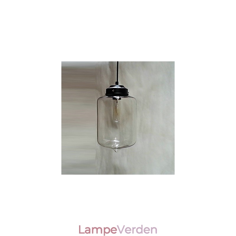 Flaskedesign vedhæng 1 lys minimalistisk jernmaleri