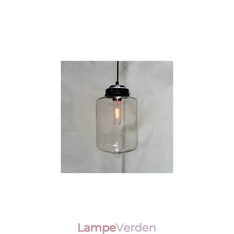 Flaskedesign vedhæng 1 lys minimalistisk jernmaleri