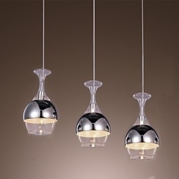 French Style Creative 3 Light Pendant i form af bæger